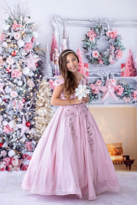 Dreamy Floral Gown Blush