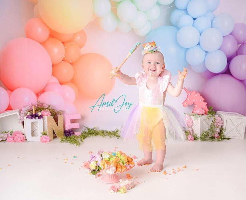 Rainbow Balloon Arch