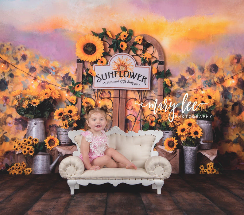 Sunflower Gates with Sign