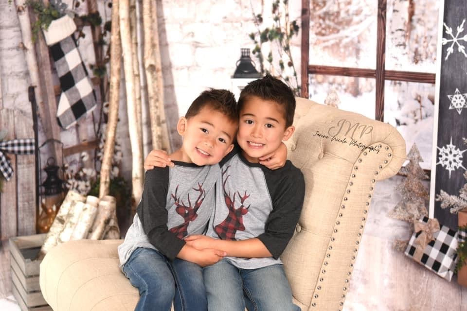 Farmhouse Holiday Tree and Farmhouse Holiday Fireplace Room