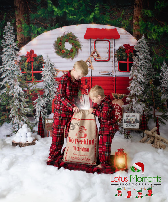 Winter Camper Decorated