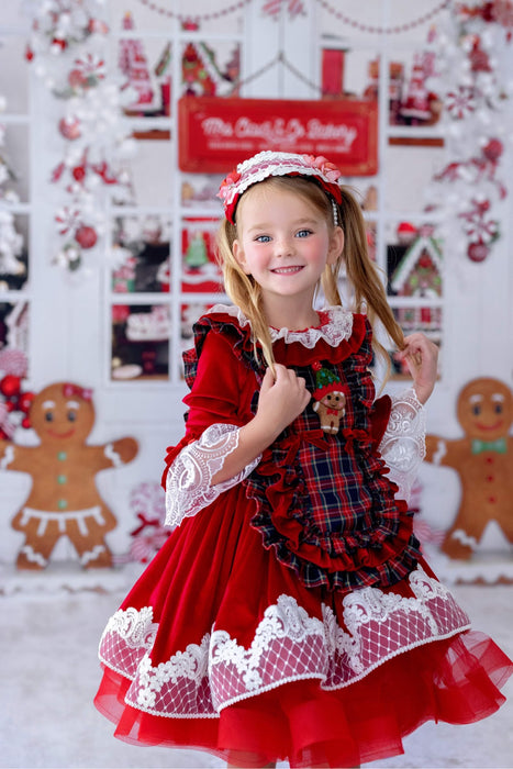Gingerbread Kisses Holiday Wishes 3 piece outfit FBK