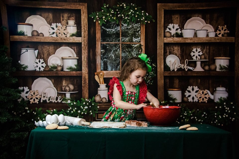 Cottage Christmas Kitchen Lights