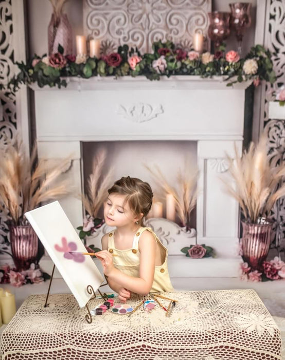 Classy Spring Mantel (BS)