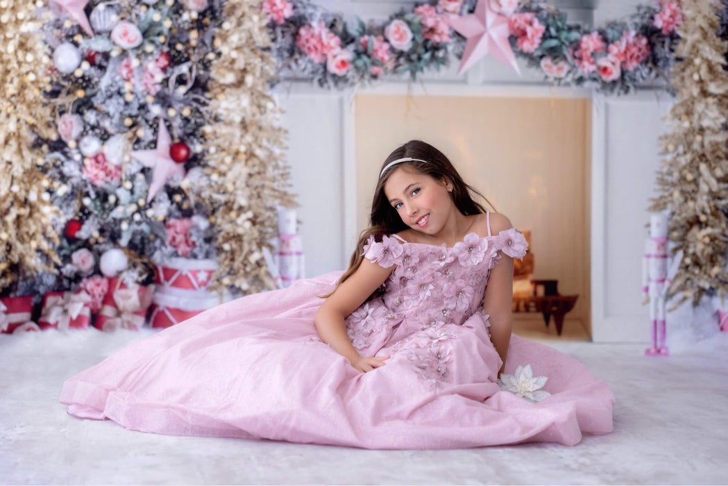 Dreamy Floral Gown Blush