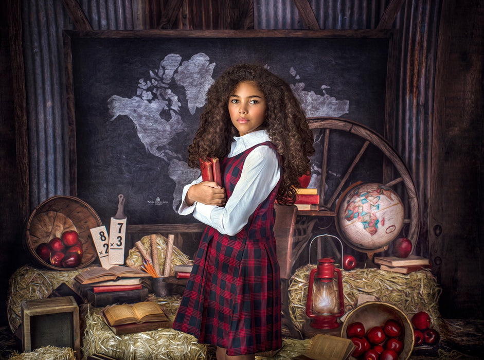 Rustic Geography Desk