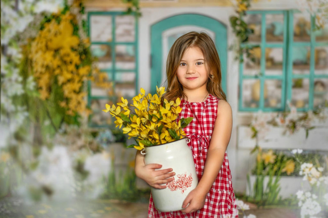 Simple Spring House (Window Scene) and Path Floor Bundle