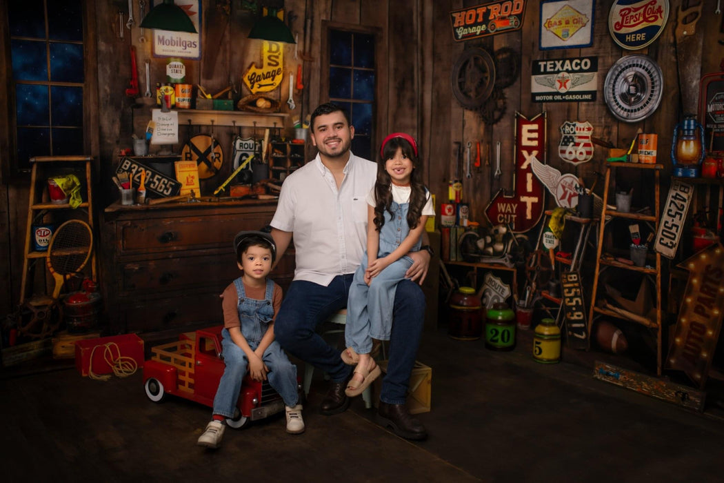 Dad's Garage Windows Night (JA)