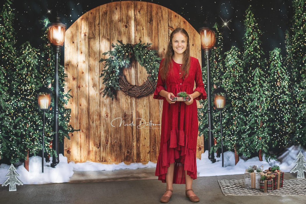 Golden Oak Rustic Entry