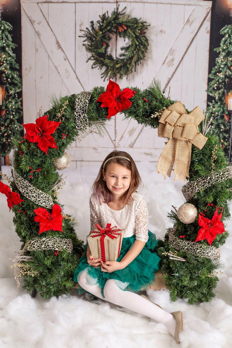 White Rustic Christmas with Lights (VR)