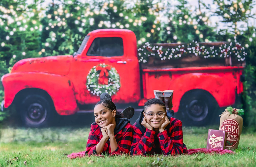 Vintage Red Truck Christmas