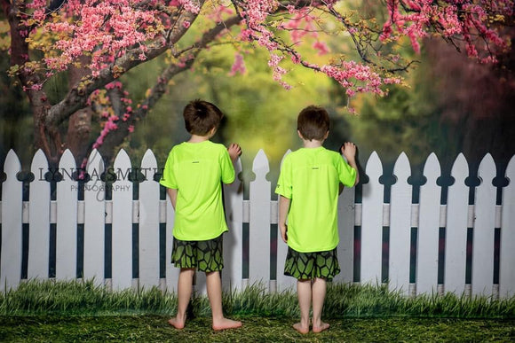 X Drop spring picket fence