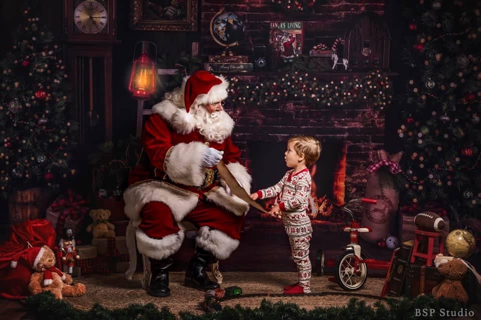 Claus Corner Cozy Living (2 Trees Extra Lights)