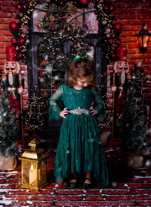 Snowy Brick Path Floor