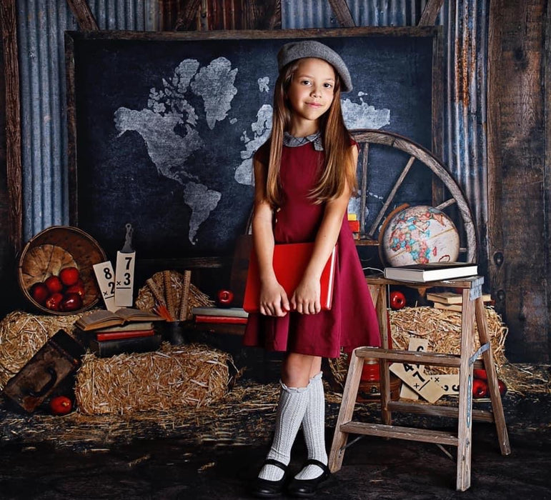 Rustic Geography Desk