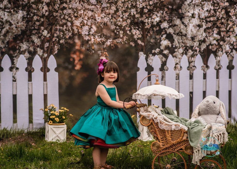 X Drop spring countryside fence ja