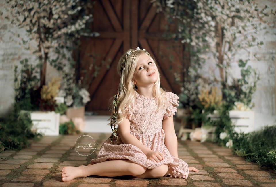 Rustic Spring Welcome (Brown Door) (JA)