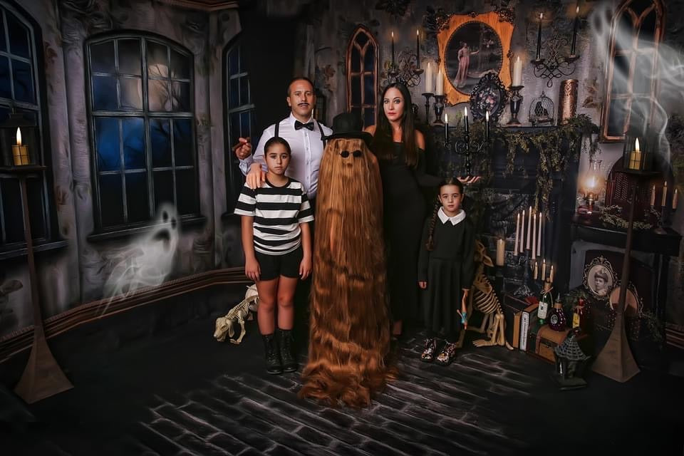 Moonlit Mansion Window