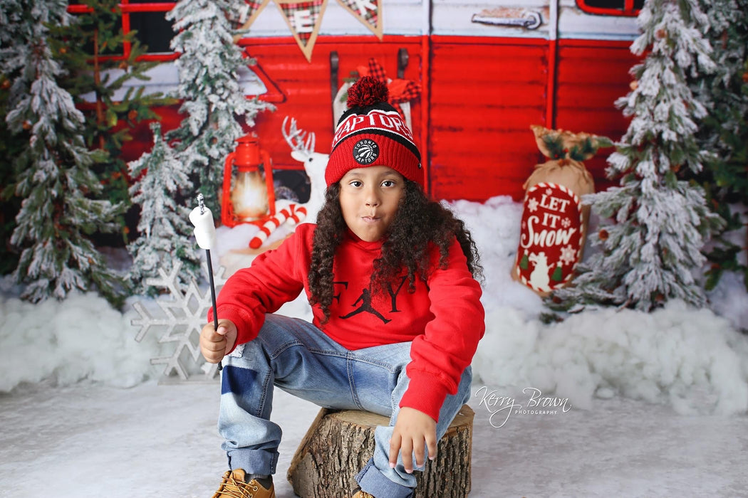 Winter Camper Decorated (Extra Lights)