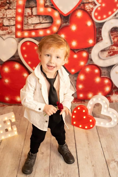 Stacked Romance Red and White