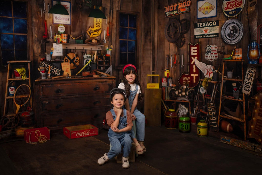 Dad's Garage Windows Night (JA)