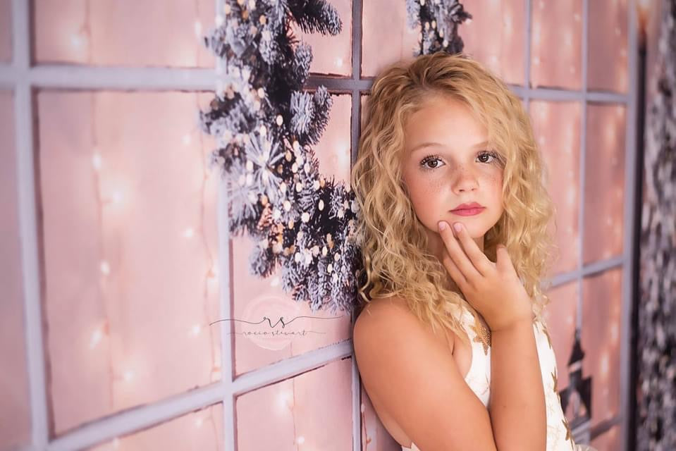 White Cottage Christmas with Awning