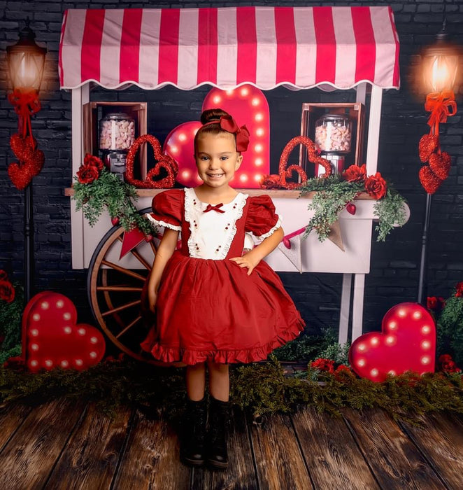 Pink Valentine Candy Cart