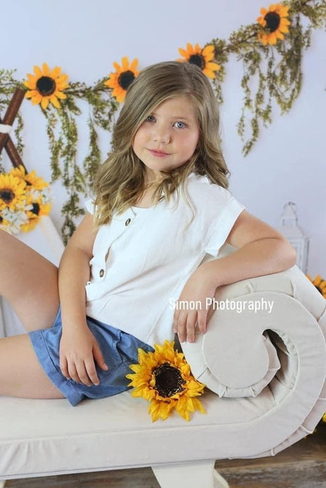 Boho Teepee Sunflowers no one