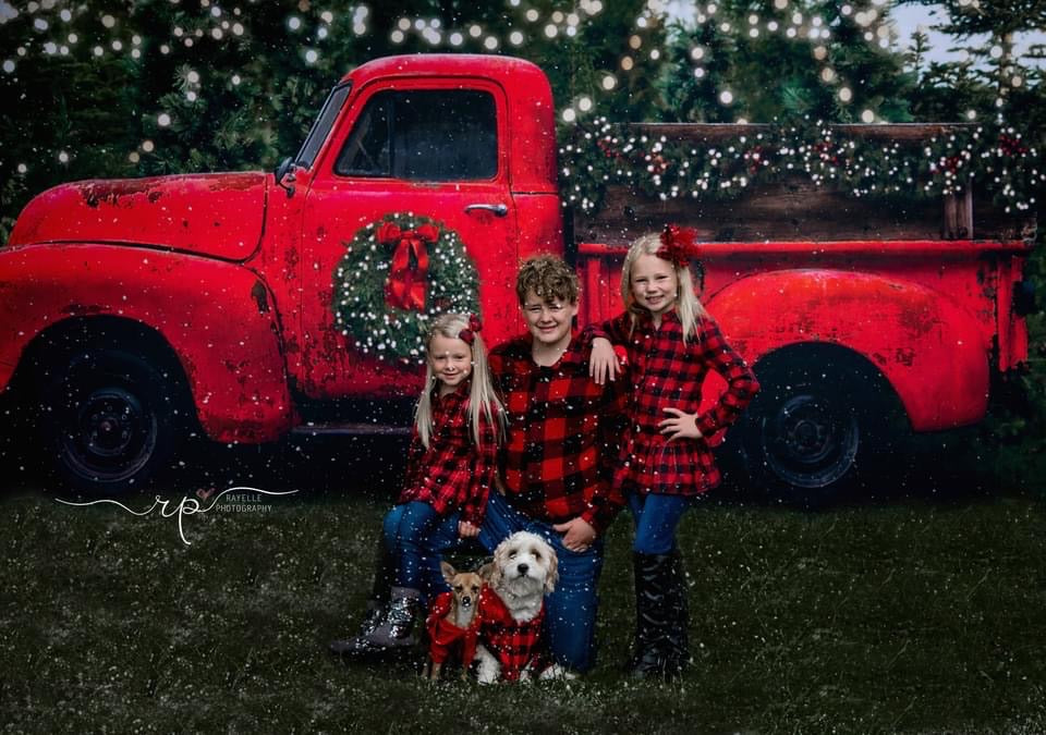 Vintage Red Truck Christmas