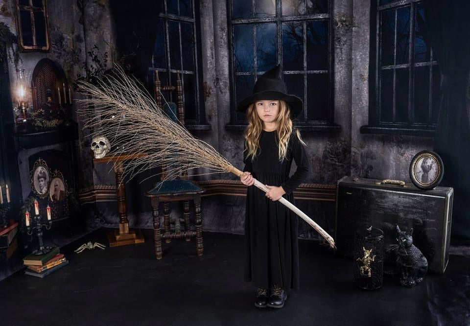 Moonlit Mansion Window