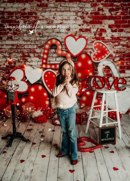 Stacked Romance Red and White