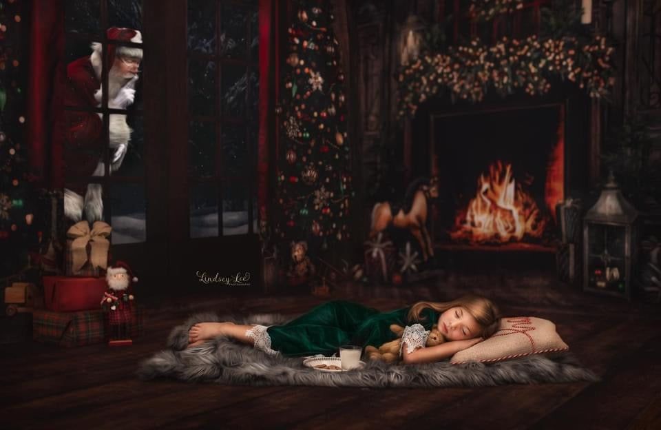 Comfort and Joy Mantel and View Two Trees Room