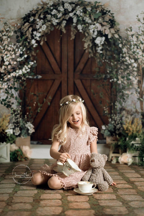 Rustic Spring Welcome (Brown Door) (JA)