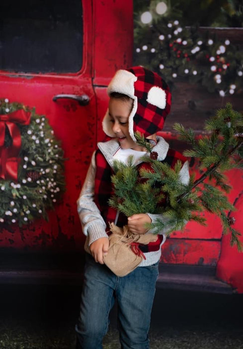 Vintage Red Truck Christmas