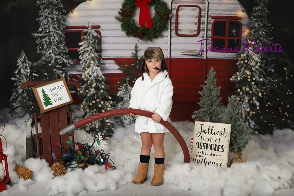 Winter Camper Decorated (Extra Lights)