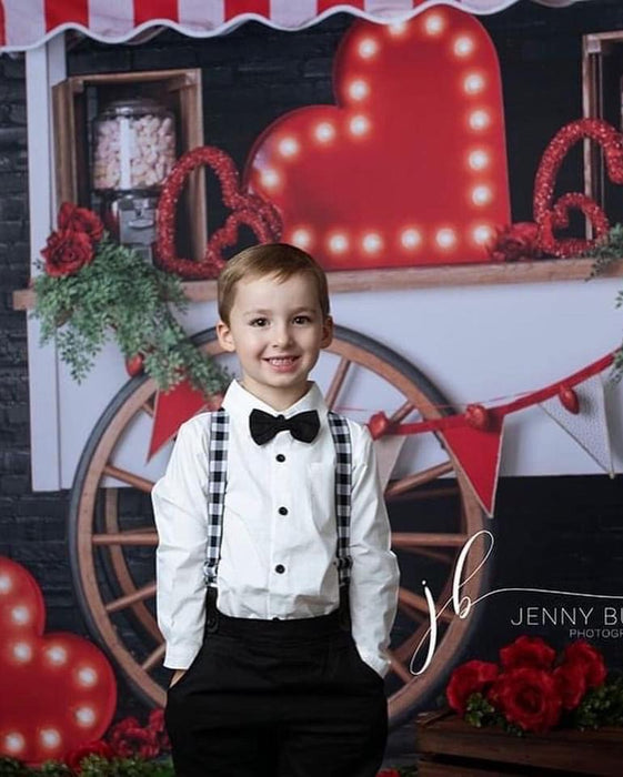 Red Valentine Candy Cart