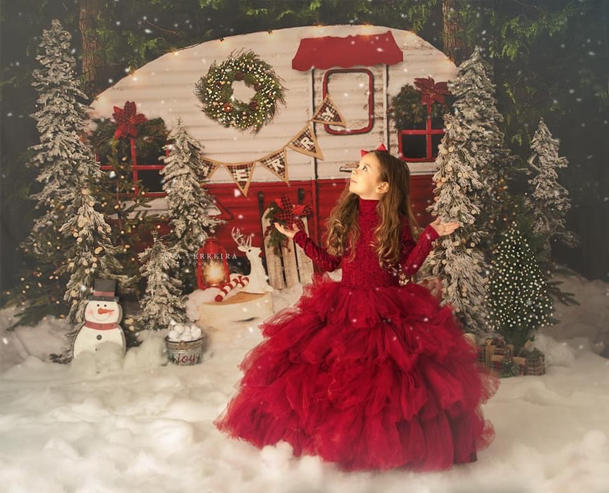 Winter Camper Decorated (Extra Lights)