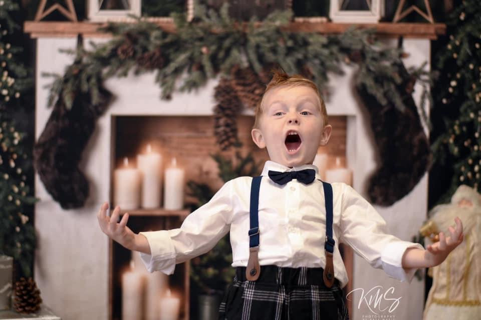 Black Rustic Grey Christmas Room