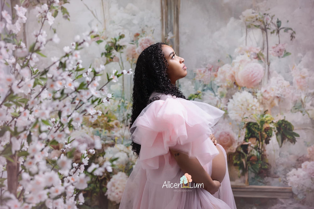 Antique Floral Mirror (BD)