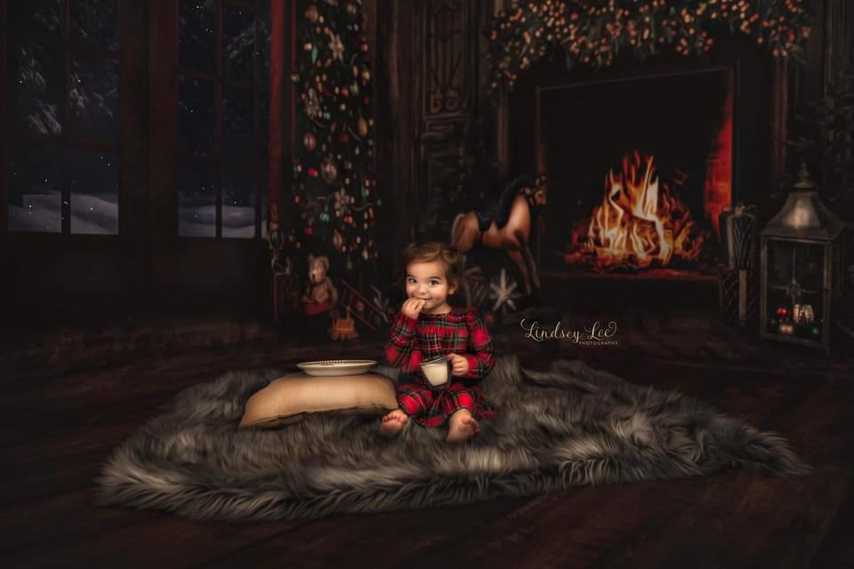 Comfort and Joy Mantel and View Two Trees Room