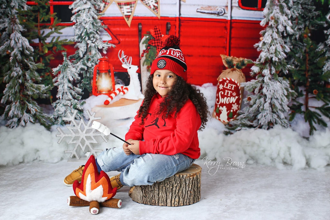 Winter Camper Decorated (Extra Lights)