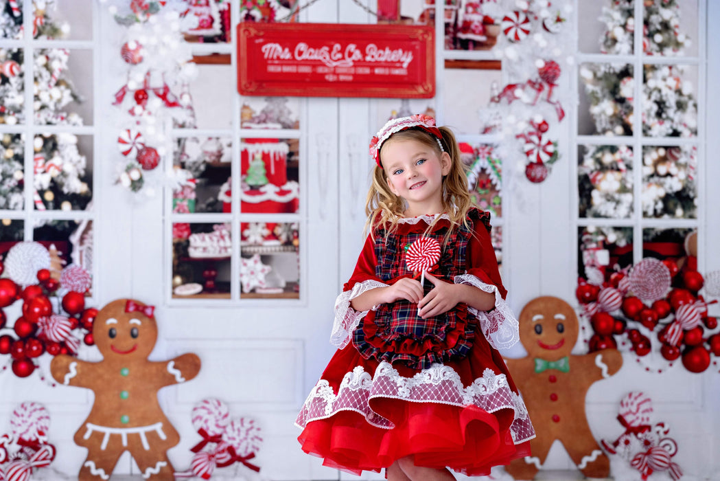 Gingerbread Kisses Holiday Wishes 3 piece outfit FBK