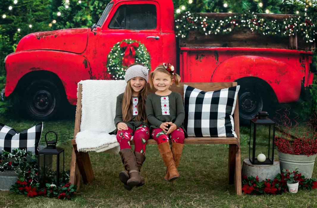 Vintage Red Truck Christmas