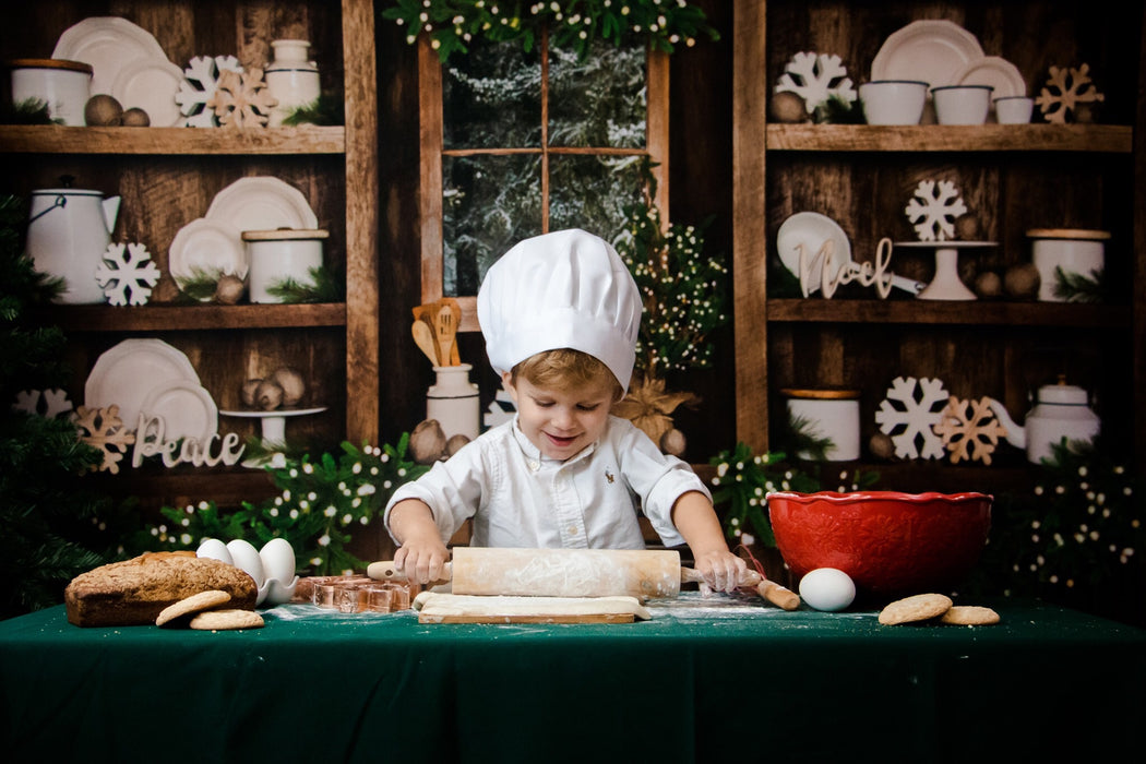 Cottage Christmas Kitchen Lights