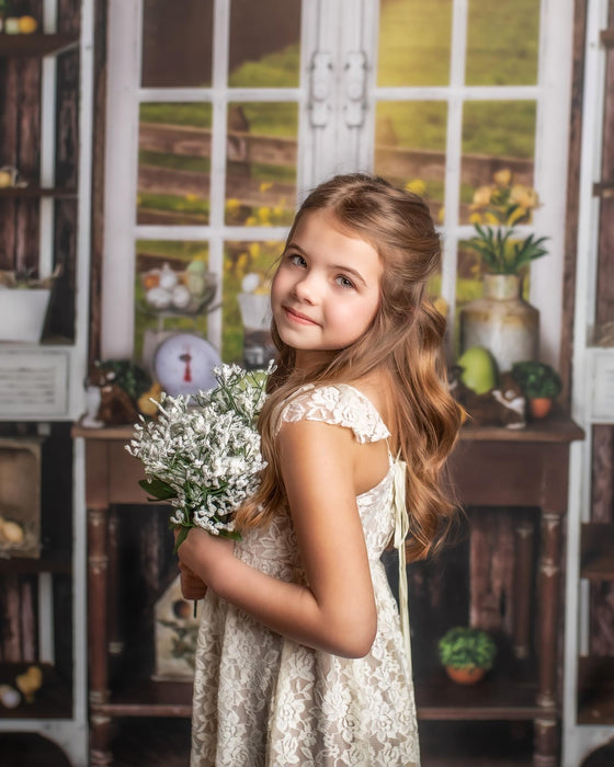 Bunny Shack Window and Bunny Shack Room