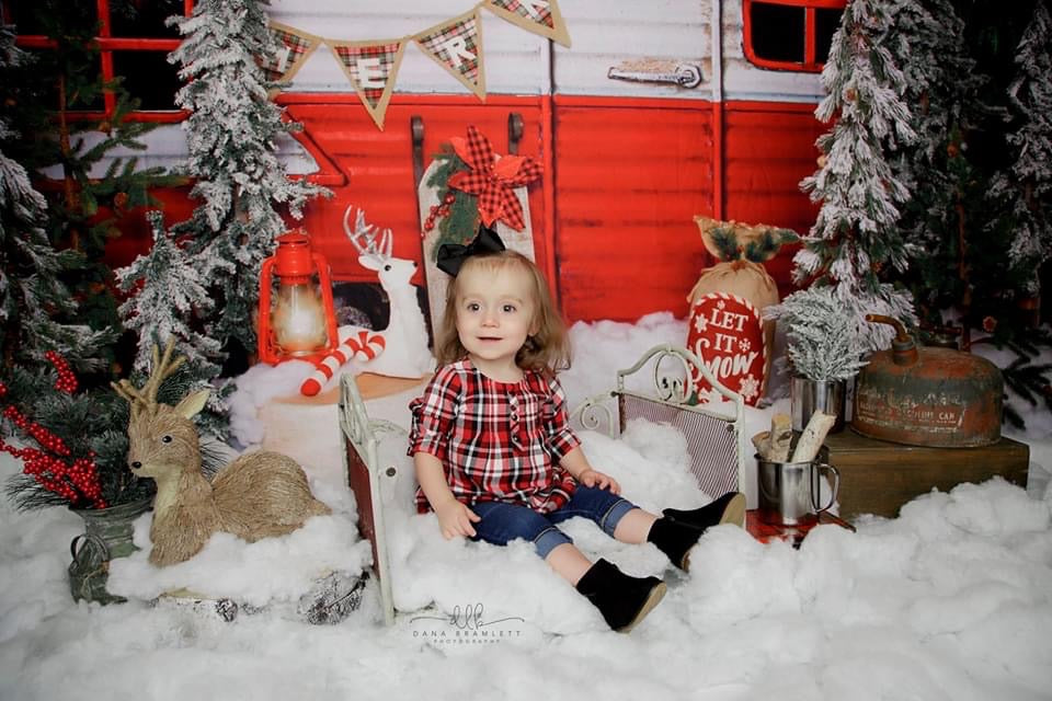 Winter Camper Decorated (Extra Lights)