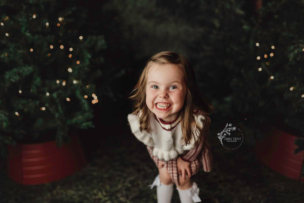 Backyard Tree Farm (String Lights + Sign)
