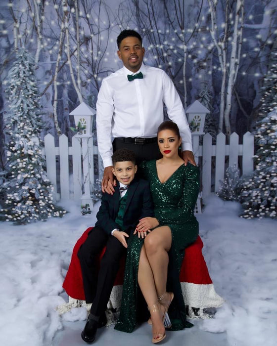 Believe in Birch Fence Path Lights