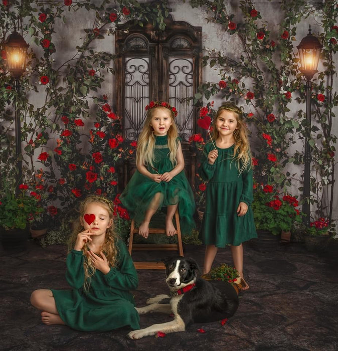 Old Dark Stone Floor