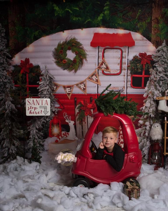 Winter Camper Decorated (Extra Lights)